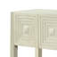 Console géométrique sculptée avec 3 tiroirs à fermeture en douceur-1426135878