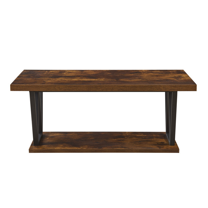 Barcley Single Coffee Table, Rustic Brown