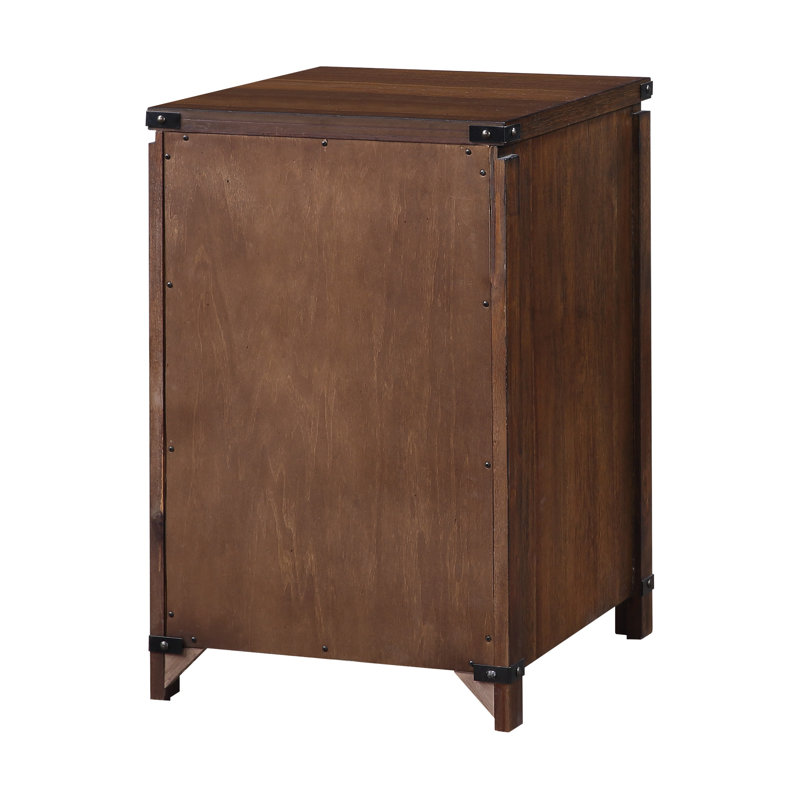 18.5'' Wide 2 -Drawer File Cabinet, Brushed Walnut