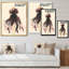 «Fashion Woman», art au trait V - œuvre d'art sur toile glamour-1400934836-1400934840