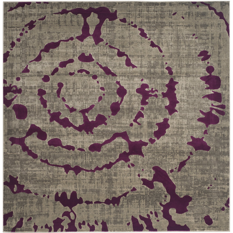 Porcello Performance Abstract Rug, Square 6'7"