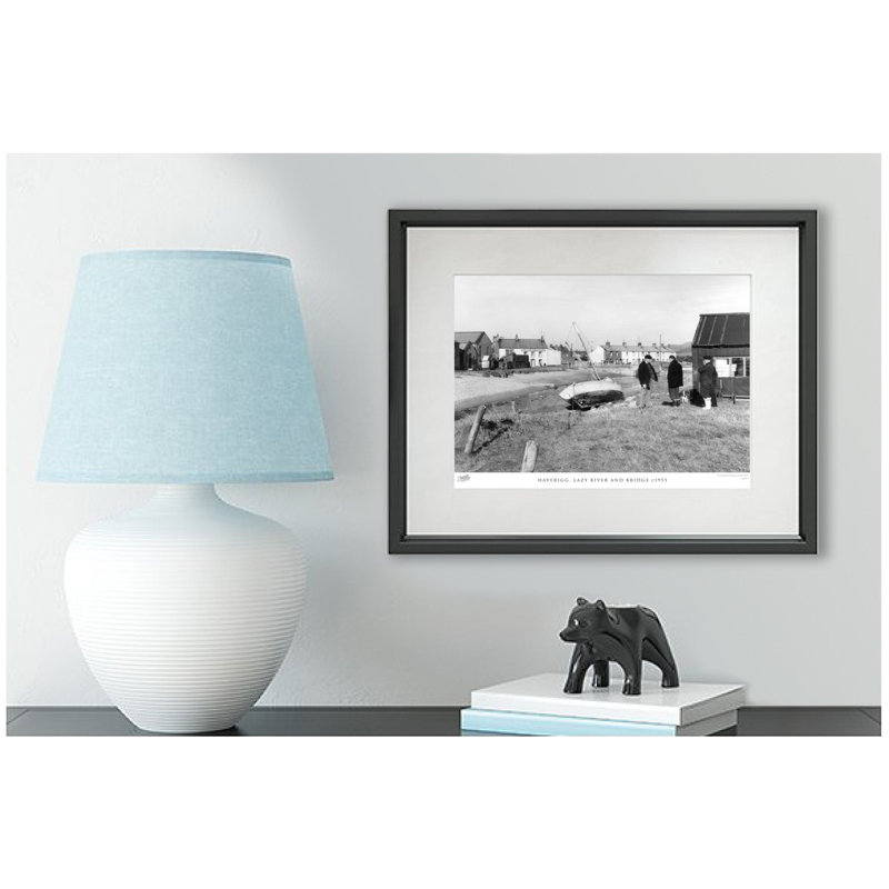 Haverigg, Lazy River And Bridge C1955 by Francis Frith - Single Picture Frame Print, 60cm H x 80cm W x 2.3cm D