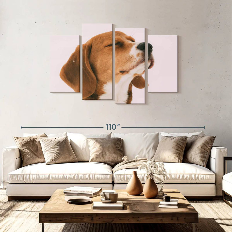 Brampt Beagle, 48" H x 75" W