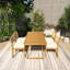 Ensemble de salle à manger de patio 5 pièces pour l'extérieur avec coussins 5 pièces-627707626