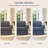 4 Piece Stretch Jacquard Couch Cover, Sofa Slipcover for 3 Cushion Couch, Machine Washable Furniture Protector(Sofa, Gray)-1400389080