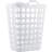Flex Hamper With V-Shaped Dual Handles, Pack Of 1, Carrying Comfort And Strength, Two Bushel Capacity Holds Up To 3 Loads Of Laundry, Fully Ventilated, White