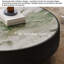 Modern round natural stone coffee table set