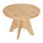 Ensemble de table de salle à manger extensible 5 pièces rustique avec une table ronde et 4 chaises rembourrées pour la cuisine et la salle à manger-2030012668