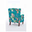 Chaise d'appoint avec pieds en bois rétro