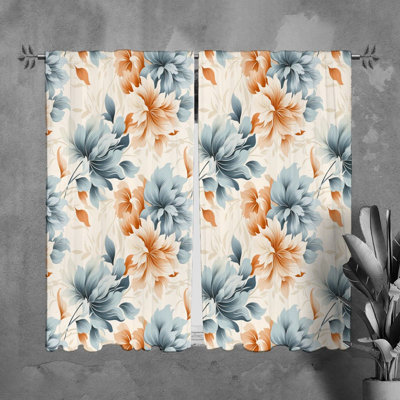 Rideaux à motif floral - 6115