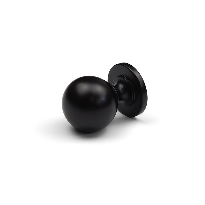 Matt Black Handles & Coordinating Knob, 31mm Knob