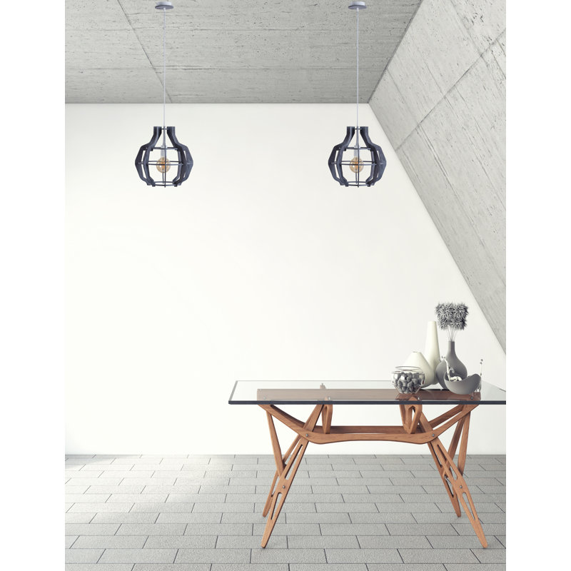 Viramontes 1 - Light Single Pendant, Black