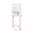 Bathroom Wooden Storage Cabinet Over-The-Toilet Space Saver With A Adjustable Shelves
