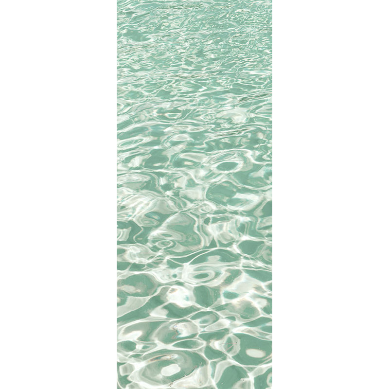 Emerald Aqua III Print by Sofia Fox, Glass Coat