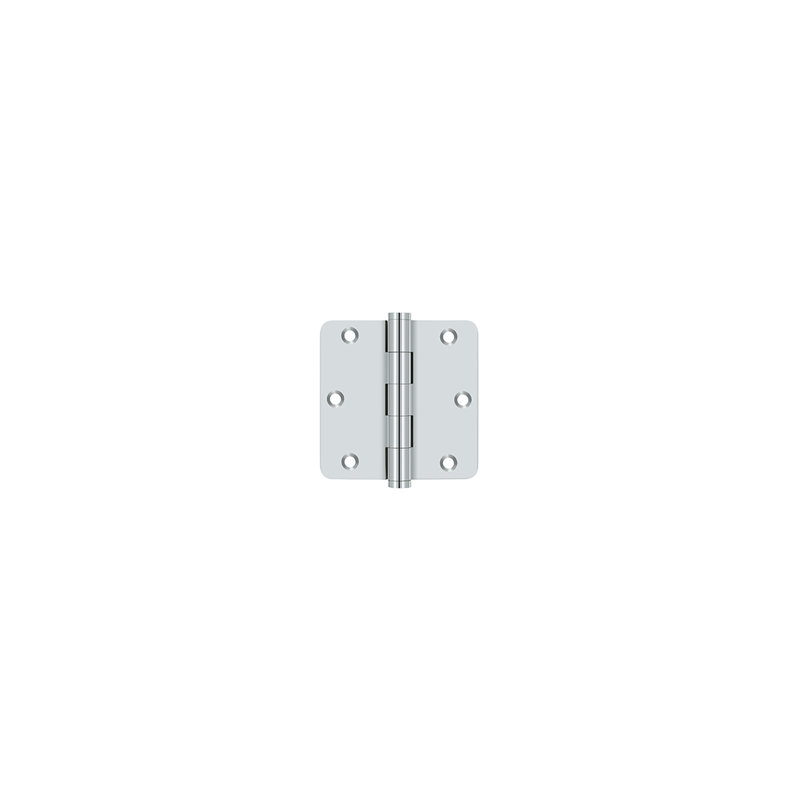 102'' x 102'' Butt Bearing Hinge, Polished Chrome