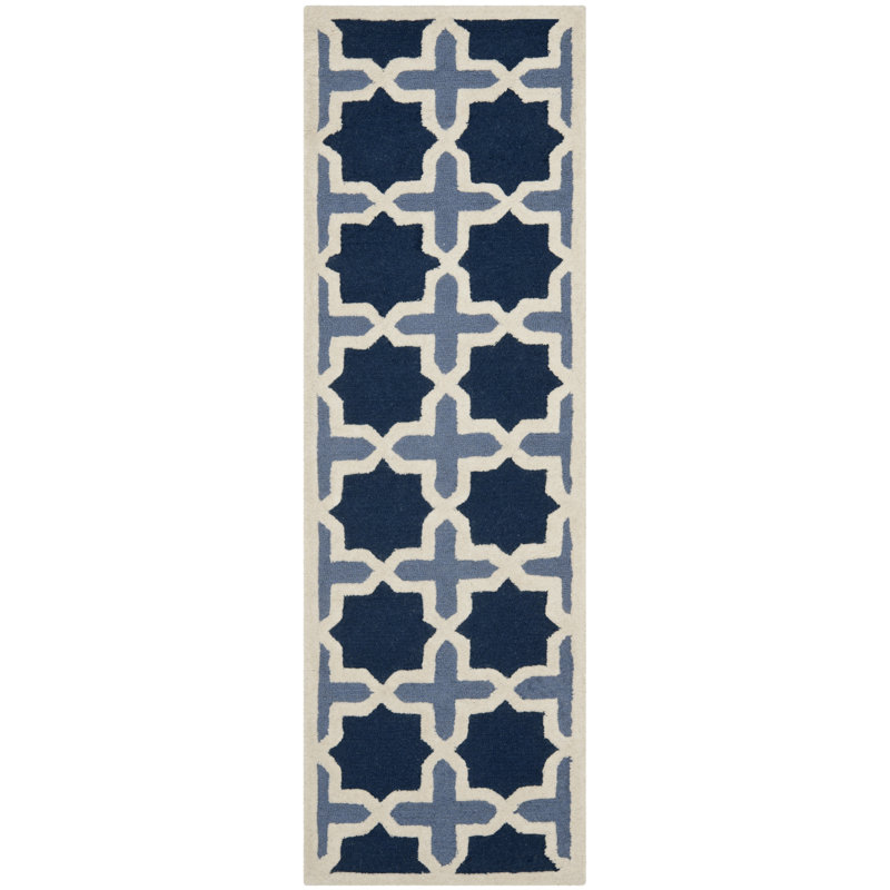 Tapis en laine touffeté à la main igna, Tapis de couloir 2 pi 6 po x 10 pi