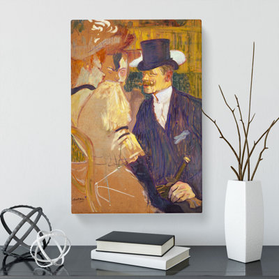 Englishman At The Cabaret Vol.1 by Henri De Toulouse-Lautrec - Wrapped Canvas Painting
