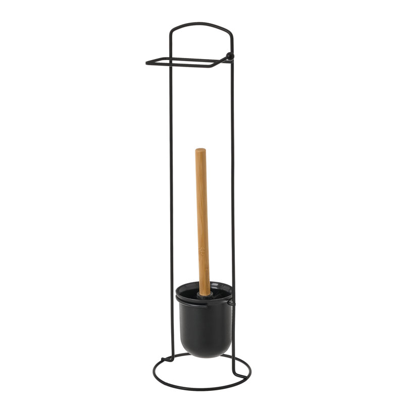 Black Brush And Roll Holder, Black