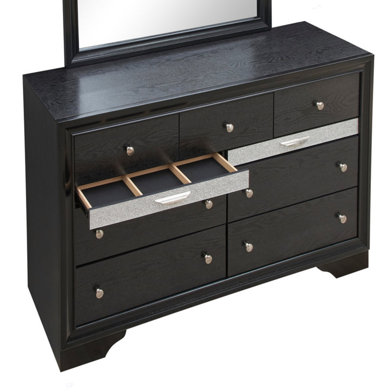 Commode Madrid G02350-D, Noir