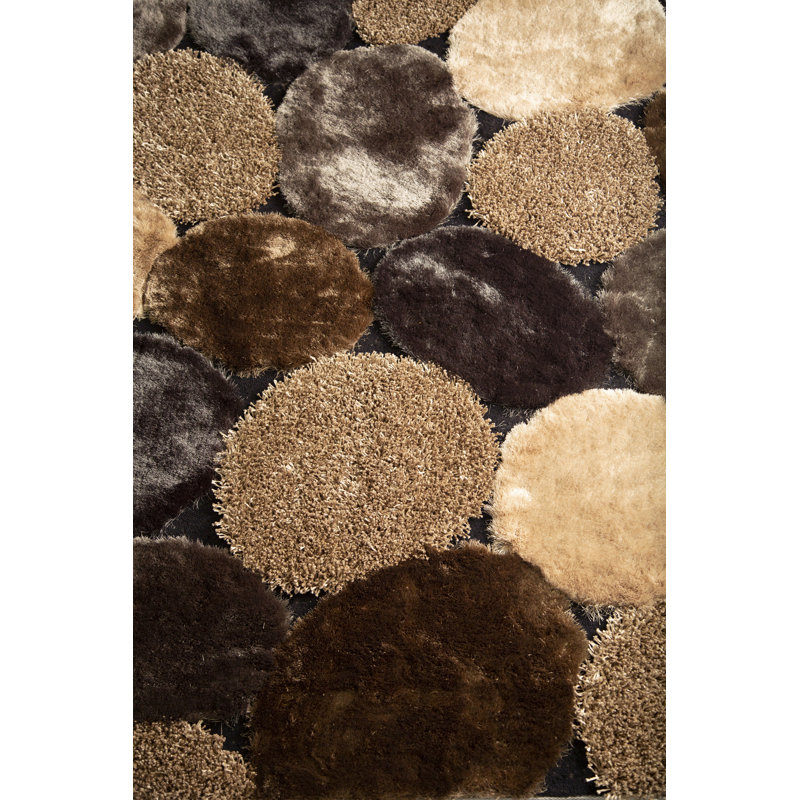 Tapis gris/beige touffeté à la main Nevin