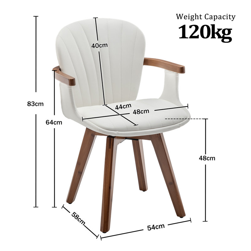 Kretzmer Upholstered Dining Chair, Beige