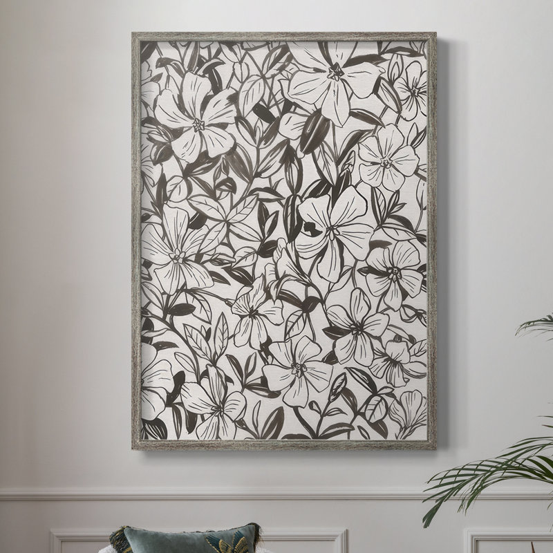 Periwinkle Daze I, reproduction encadrée - bois massif, H 30 po x l 24 po