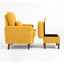 Upholstered Armchair with Footstool-709766312