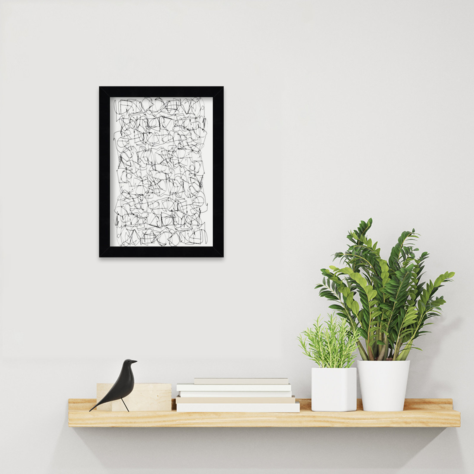 Circuitry by Dan Hobday, Black, 13" H X 10" W