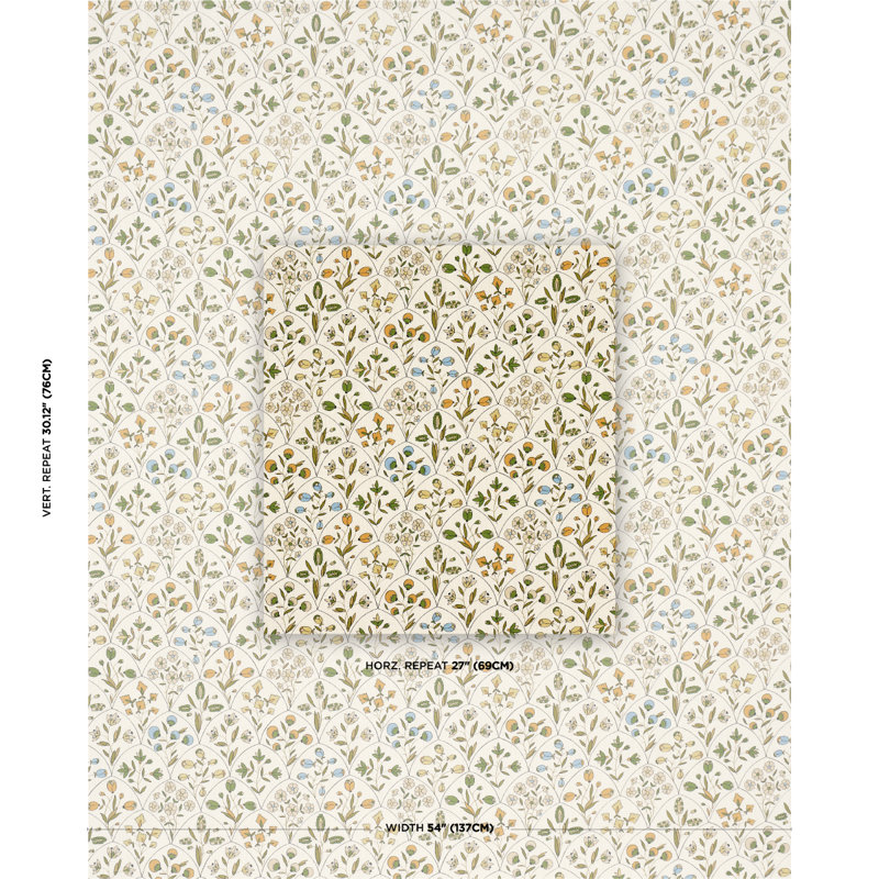 Frances Floral Indoor/Outdoor Fabric, Document