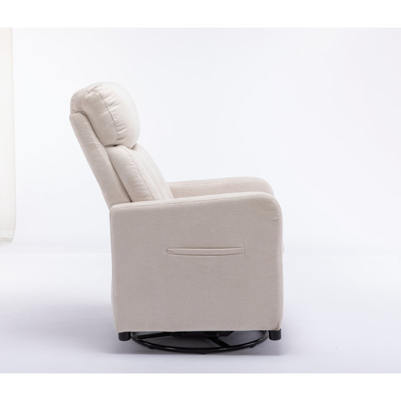 Fauteuil inclinable Markele, Mélange de lin beige