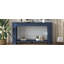 Console en placage de chêne moderne 59,8 po avec 3 tiroirs, table d'entrée de style campagnard avec tablette, table de canapé en bois de conception semi-circulaire-1014143765
