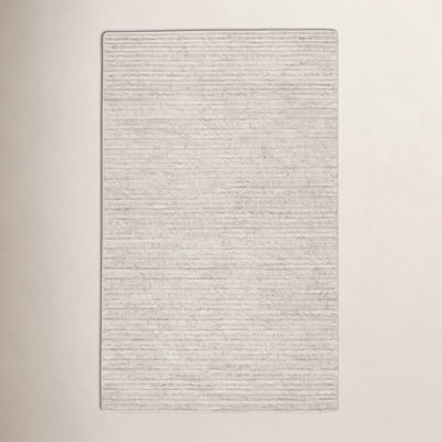 Jaipur Living Grams Handmade Solid Cream/ Light Gray Area Rug (8'X10')