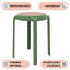 Tabouret rond en plastique empilable Alysoun-809252012