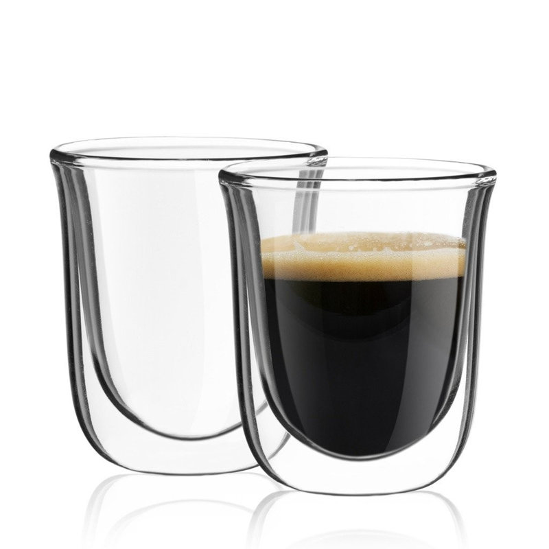 Verres espresso à double paroi JoyJolt Javaah, 2 oz