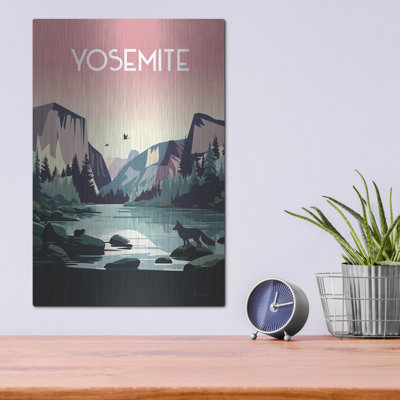 Art mural en métal Winston Porter «Yosemite» par Omar Escalante