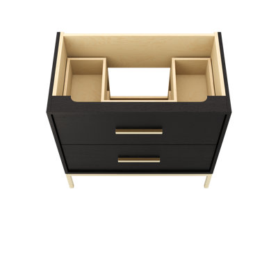 Rift White Oak Two-Drawer Single Bath Vanity