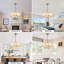 Lustre tambour 4 lumières moderne avec verre texturé-1710479972