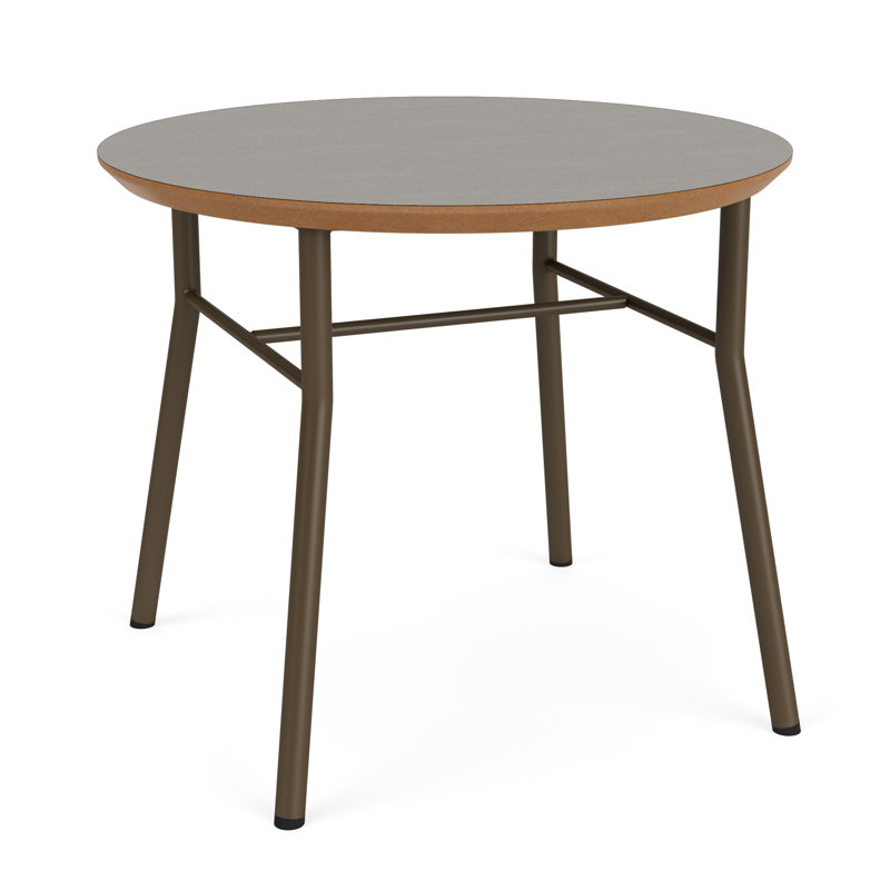 Table de bout ronde Chat Chat, Bronze, Sergé sarrasin