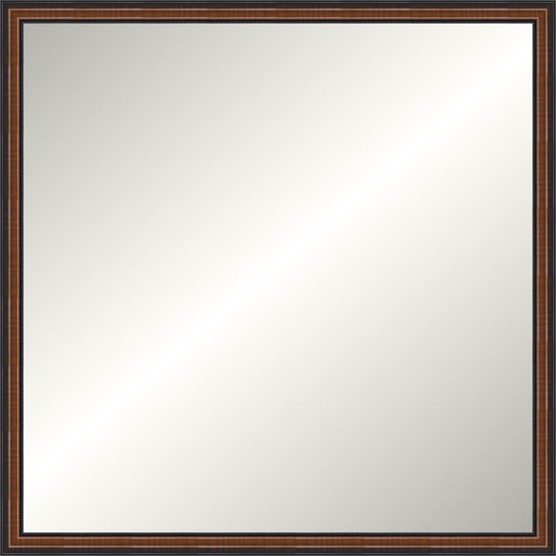 Walnut Legacy Mirror, Medium Square
