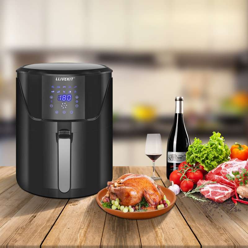 WOLTU 4L Air Fryer Oven, 33.7cm H x 26.6cm W x 36.6cm D, Black