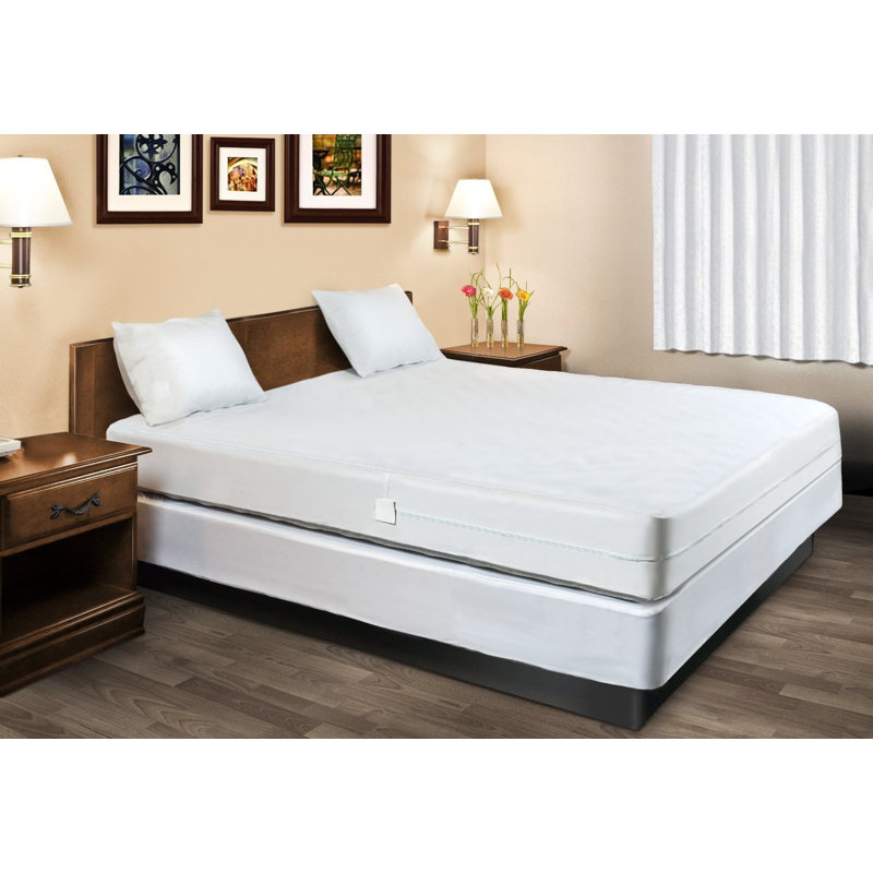 Canvey Waterproof Zipper Mattress Protector Mattress Protector Case Pack, Full