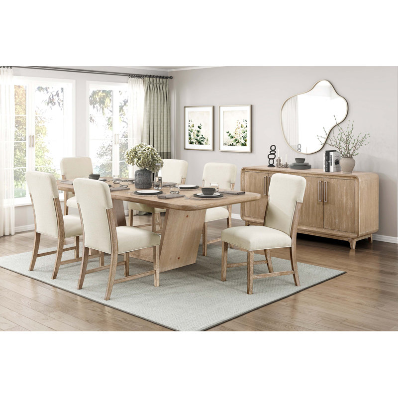 Ensemble de chaises de salle à manger modernes et confortables avec assise et dossier rembourrés en chenille moelleuse 2 pièces