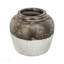 Vase décoratif en céramique brun de Sienne de 13 x 13 x 11 pouces, parfait pour ajouter une touche d'élégance et de style à n'importe quelle pièce