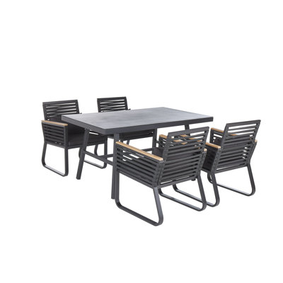 Wanamie 4 Seater Dining Set with Cushions