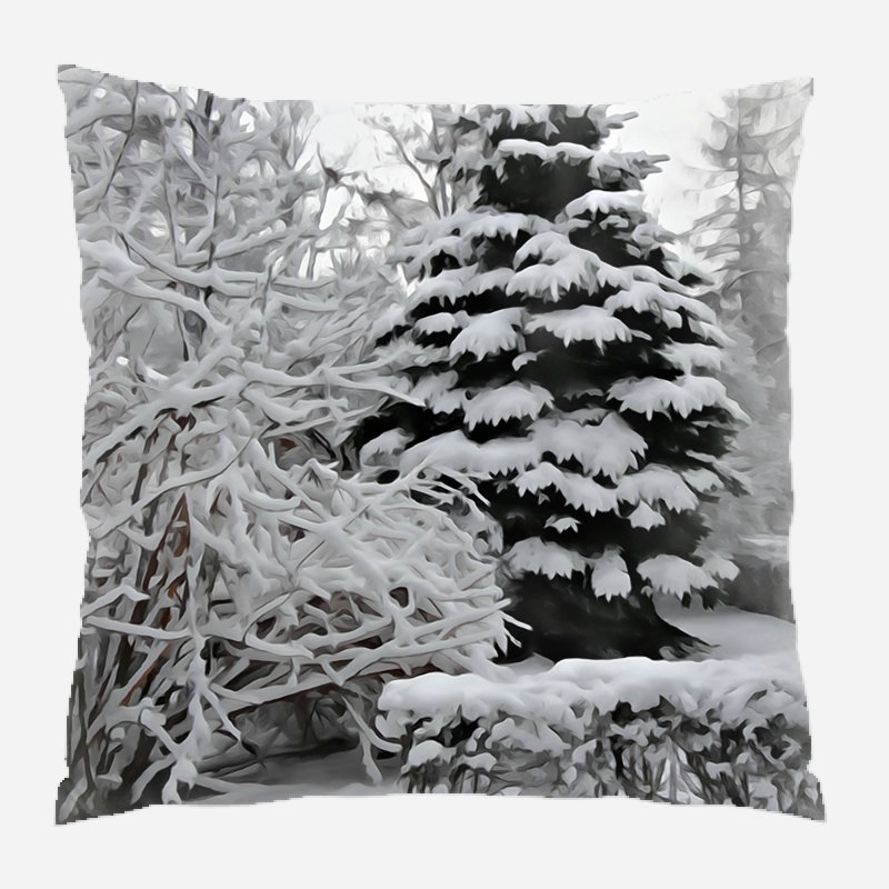 Coussin décoratif aquarelle Patria, Microsuède, Intérieur