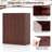 Ebern Designs 2-door Storage Cabinet Freestanding Storage Organizer With 3-tier Shelf Entryway Brown