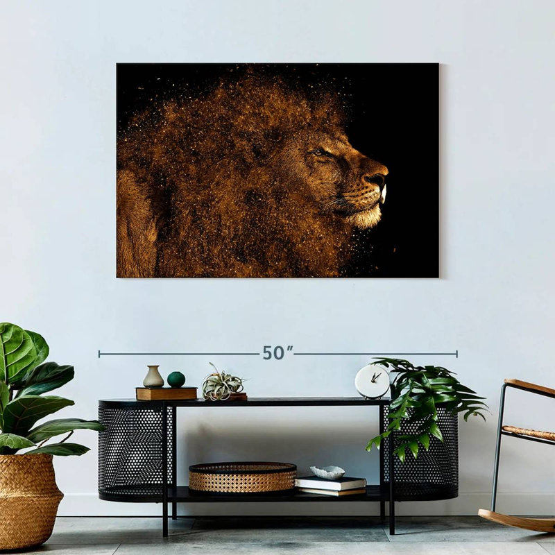 Brampt Marvelous Lion Head, 30" H x 45" W
