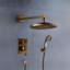Pomme de douche à pluie à fixation au mur 8 po BathSelect 