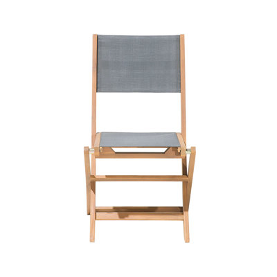 Malcom Foldable Outdoor Patio Dining Side Chair with Cushion