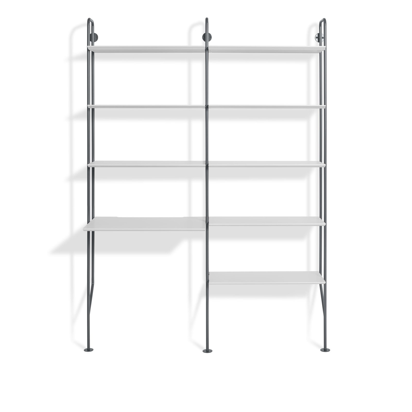 Hitch Leaning / Ladder Desk, White, Slate